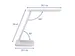 Bureaulamp LED tafelarmatuur MAULsally col. vario, dimbaar Wit