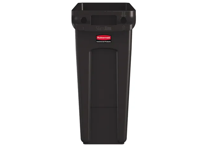 Collecteur Slim Jim avec conduits d'aération 60 litres marron