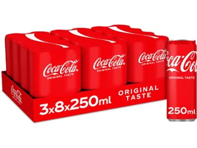Boisson Coca-Cola canette 25cl 24 pièces