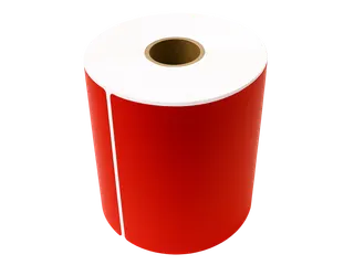 Gekleurde verzendlabels op rol 102x152mm Rood 2800 etiketten - 2