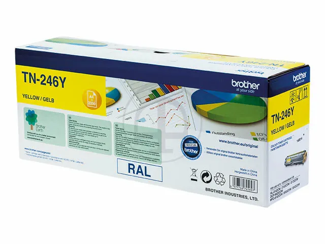 Tn-246 y Bro Hl 3142 cw Toner Geel