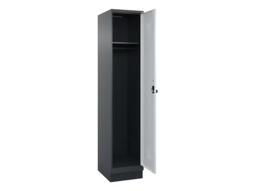 locker,HxBxD 1950x400x500mm,1vak,vak B 400mm,draaigrendel,sokkel