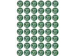 Agipa Kortinglabel -20% groen 192 stuks verwijderbaar