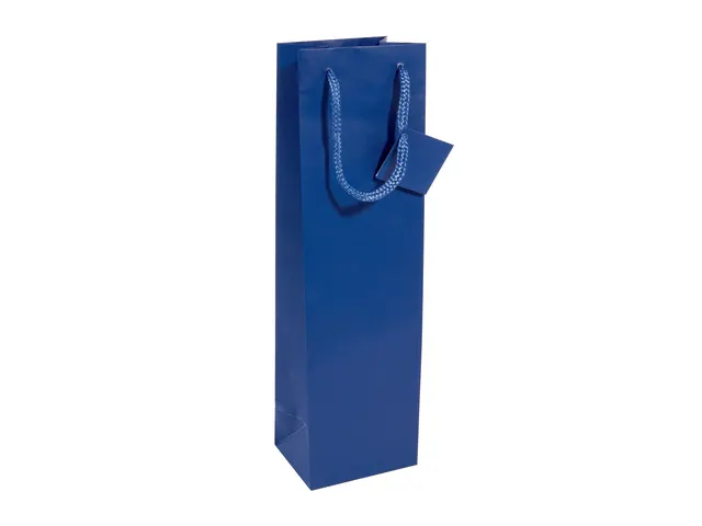 Cadeautas Sigel fles, ultramarijn blauw