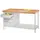 werkbank,HxBxD 900x1500x700mm,onderstel/romp RAL7035,front RAL7035