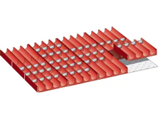 Indelingsmateriaal H 50mm En Hoger 12verdeelgootjes/50gootverdelers - 2