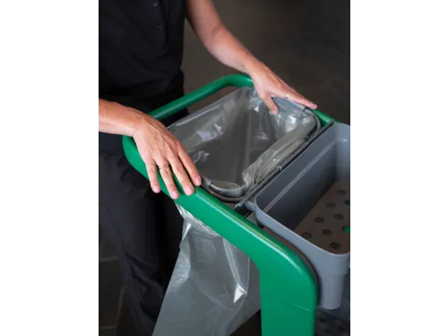 Vikan Hygiene vuilniszakhouder voor HyGo Mobile Cleaning Station grijs