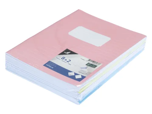 Schrift Kangaro A5 lijn pastel assorti kleuren pak a 10 stuks