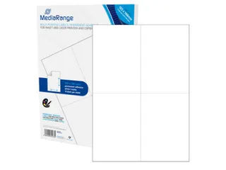 Mediarange Etiketten A5 (148X210Mm) 105X148Mm 200Stuk Wit - 2
