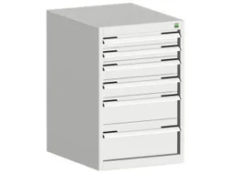 ladekast HxBxD 800x525x650mm 6laden romp RAL7035 front RAL7035