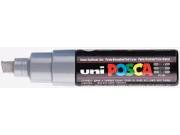 Verfstift Posca PC8K Brede punt 8mm schuin grijs