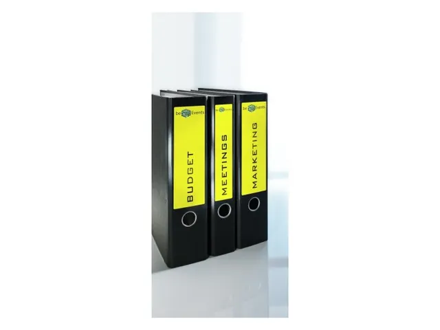 Etiquette dorsale Avery Large 61x192mm adhésive jaune L4769-20