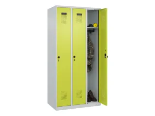 locker,HxBxD 1850x900x500mm,3vak,vak B 300mm,draaigrendel - 1