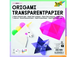 Origami papier Folia 20x20cm transparant 42gr 500 vel in 10 kleuren
