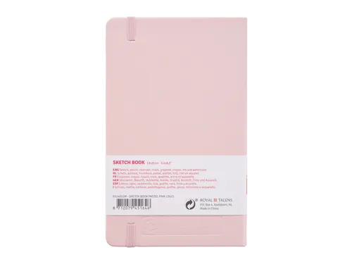 Schetsboek Talens Art Creation 80 witte vellen 140gr 130x210mm roze