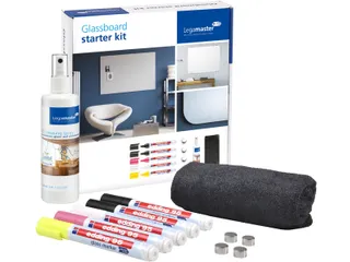 Glasbord Legamaster starterkit 11-delig - 12