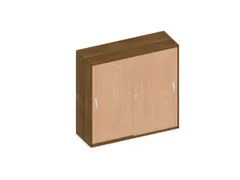 Schuifdeurkast 1150x1200x430mm Decor Romp Noten Decor Front Beuken