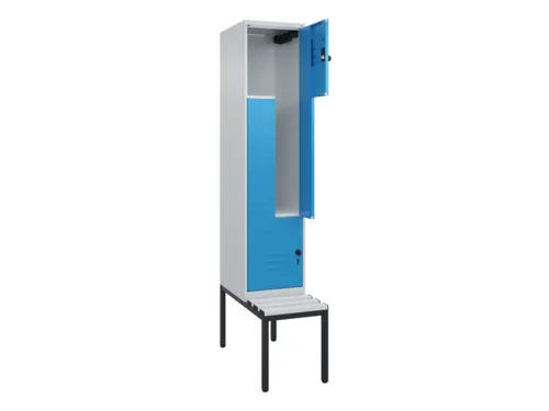 Z-garderobekast,HxBxD 2120x400x815mm,2vak,vak B 400mm,draaigrendel