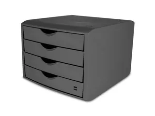 ladeblok,4xDIN A4,HxBxD 215x265x332mm,kunststof,lichtgrijs - 1