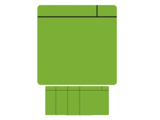 Magneet scrum 75x75mm groen 5 stuks - 3