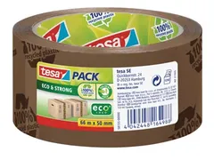 Tesapack eco & strong ecoLogo 50mmx66m PVC bruin