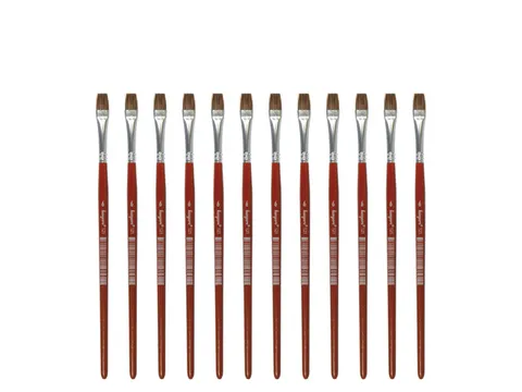 Penseel Kangaro Serie 121 plat Nr. 6 geitenhaar doos 12 stuks
