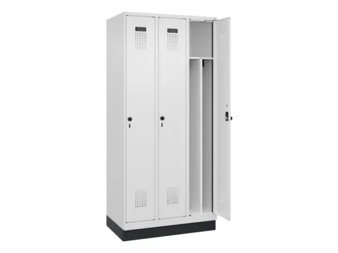 locker voor scheiding van kleding,HxBxD 1950x900x500mm,3vak