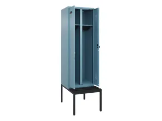 locker met bank,voor scheiding van kleding,HxBxD 2120x600x815mm,2vak - 1