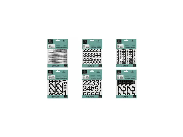 Zelfklevende nummers (10mm) zwart