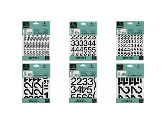 Zelfklevende nummers (30mm) zwart