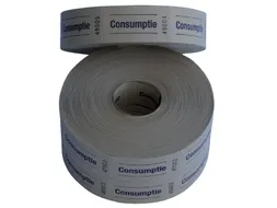 Consumptiebon Combicraft 57x30mm 2-zijdig 2x1000 stuks geel