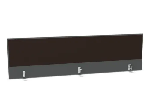 opzetpaneel bureau aanbouw achter MS-donkergrijs BN2036-bruin 2000mm