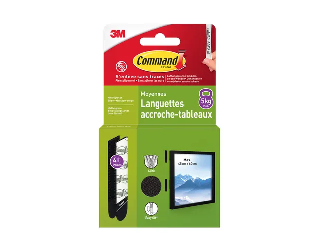 Bevestigingsstrip Command middelgroot klik vast 5,4kg zwart