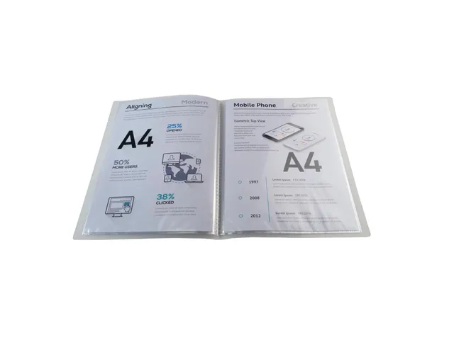 Protège-documents en polypropylène semi rigide Chromaline 60 vues -