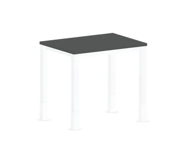 In hoogte verstelbaar bureau,HxBxD 720-840x800x600mm,MS-donkergrijs