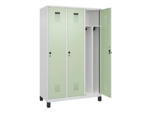locker voor scheiding van kleding,HxBxD 1950x1200x500mm,3vak