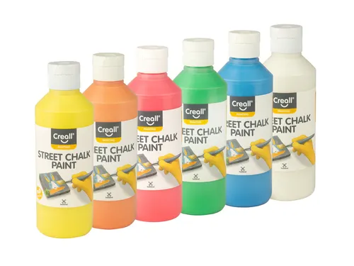 Stoepkrijtverf Creall Chalk Paint 6 kleuren à 250ml