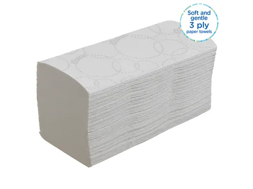 Handdoek Kleenex i-vouw 2-laags 21x21.5cm 15x186stuks wit 6789