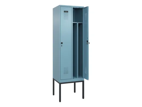locker voor scheiding van kleding,HxBxD 2120x600x500mm,2vak