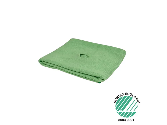 Microvezel dweil met steel gat Groen 60x70cm 10st