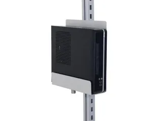 CPU-houder,v. paktafel,BxD 300x70mm,RAL9006 - 1