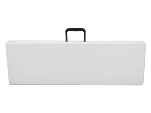 Inklapbare bank weerbestendig 180x25x43cm Wit