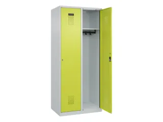 locker,HxBxD 1850x800x500mm,2vak,vak B 400mm,cil.-slot,staand op vloer - 2