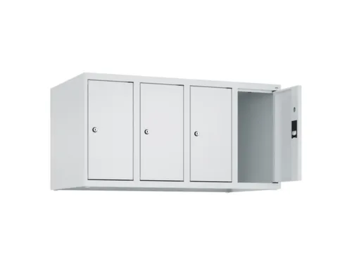 opzetkast,v. locker,4vak.,vak B 250mm,HxBxD 500x1000x500mm,vleugeldeur