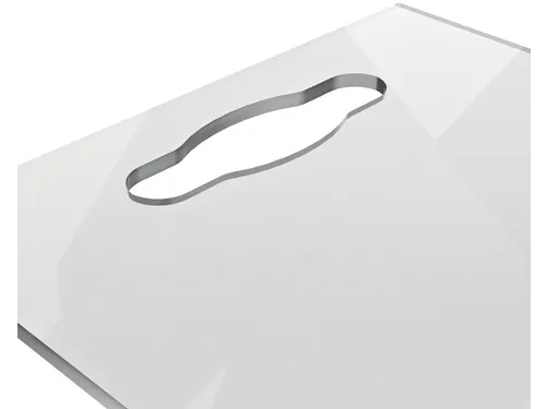 Notitiebord Nobo transparant acryl met handgreep A4