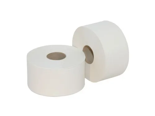 Toiletpapier 2-laags Mini Jumbo Wit Recycled Met koker 12 Rol