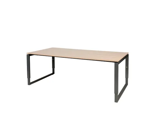 Domino Plus Vergadertafel Hoogte Instelbaar 200x100 Havana/Kersen 25mm