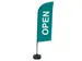 Drapeau de plage Set complet "Open" Vert