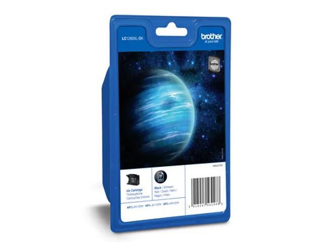 Brother LC1280XLBKBP, Zwart, Inkt op pigmentbasis, 1 stuk(s), 2400 pag