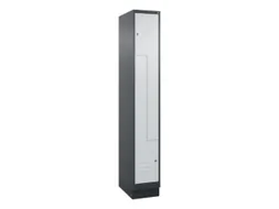 Z-garderobekast,HxBxD 1950x300x500mm,vak B 150/300mm,cil.-slot,sokkel